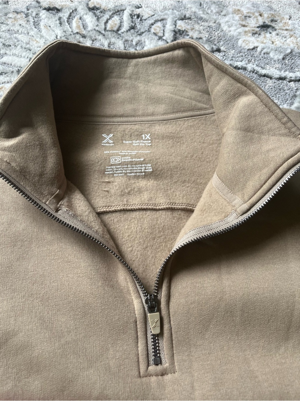 Xhilaration Men's Quarter-Zip Pullover Sweater - Taupe